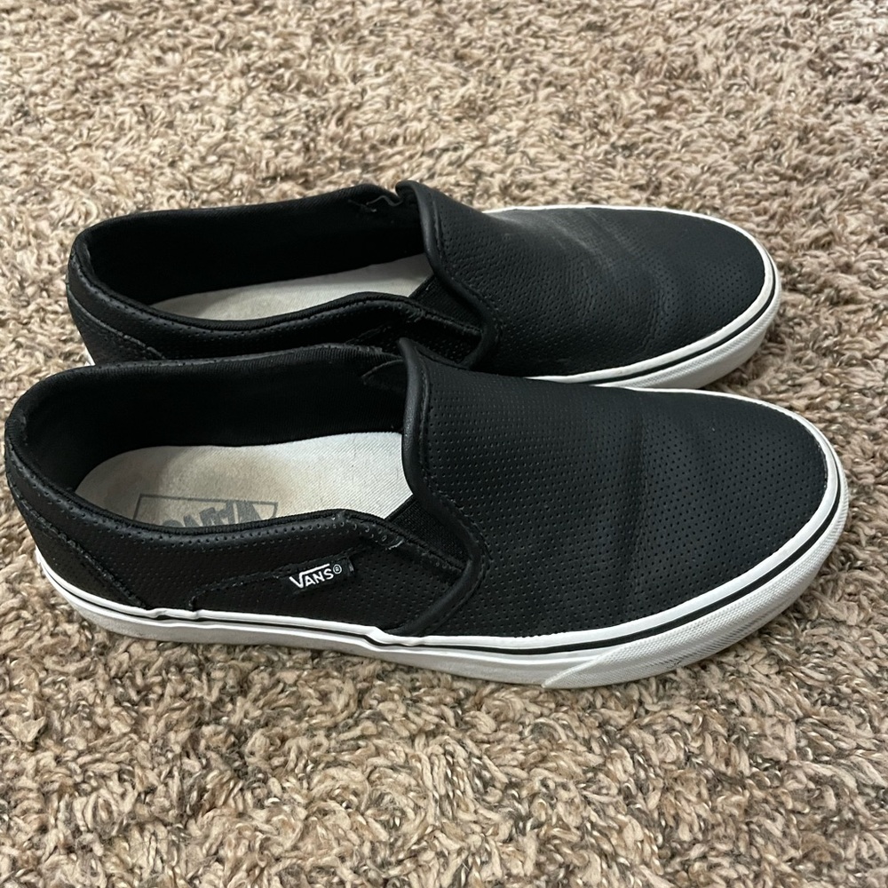 Vans Black Slip-On Shoes